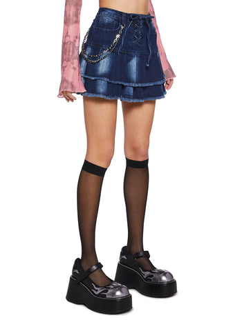 No Room For Drama Mini Skirt