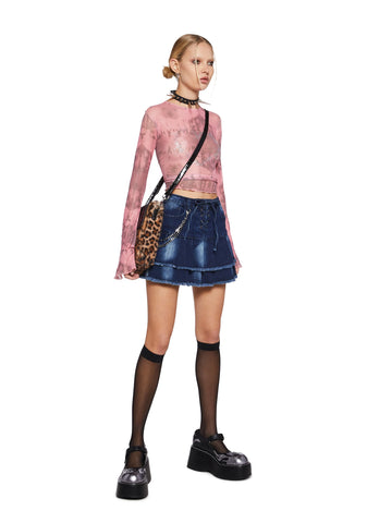 No Room For Drama Mini Skirt