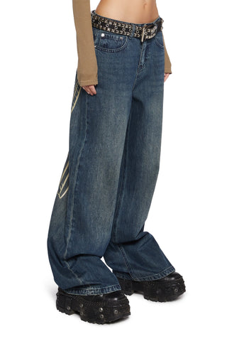 Halo On Earth Denim Jeans