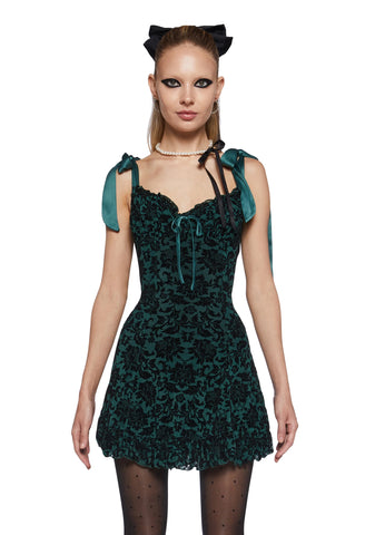 Wildflower Fables Mini Dress - Green