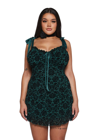 Wildflower Fables Mini Dress - Green