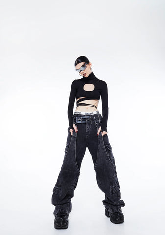 Warp Cargo Wide Leg Pants