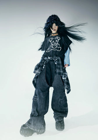 Warp Cargo Wide Leg Pants