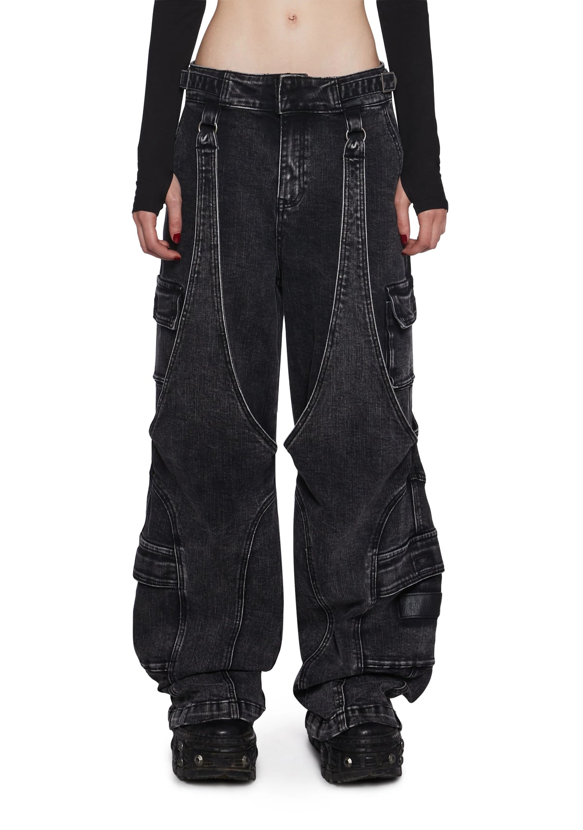 Warp Cargo Wide Leg Pants