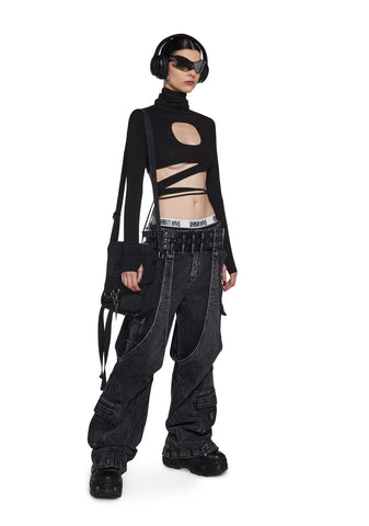 Warp Cargo Wide Leg Pants