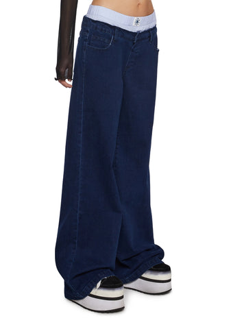 It’s So Over Boxer Wide Leg Jeans