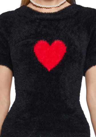 Heart Light Fuzzy Dress