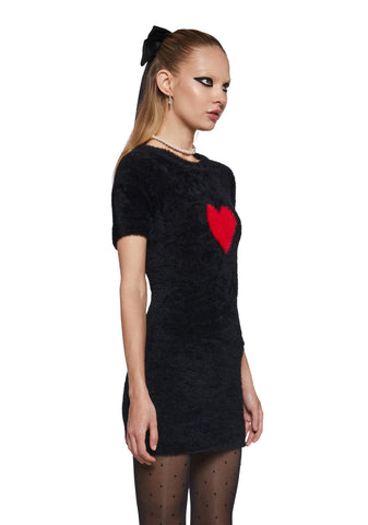 Heart Light Fuzzy Dress