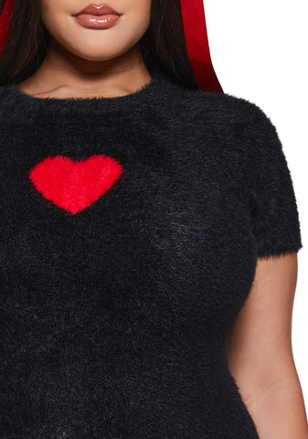 Heart Light Fuzzy Dress