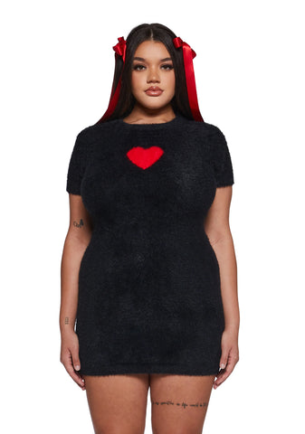 Heart Light Fuzzy Dress