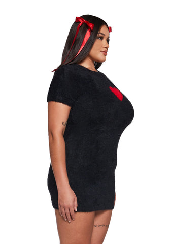 Heart Light Fuzzy Dress