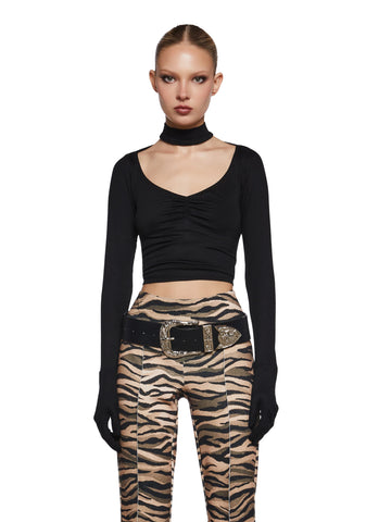 High Rise Connections Long Sleeve Top