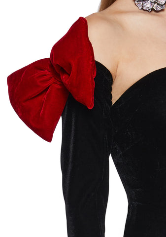 Holiday Heart Bodysuit And Gloves Set