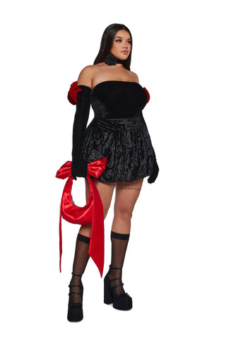 Holiday Heart Bodysuit And Gloves Set