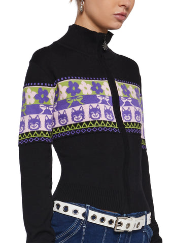 Ultimate Throwback Zip-Up Sweater - Fairisle
