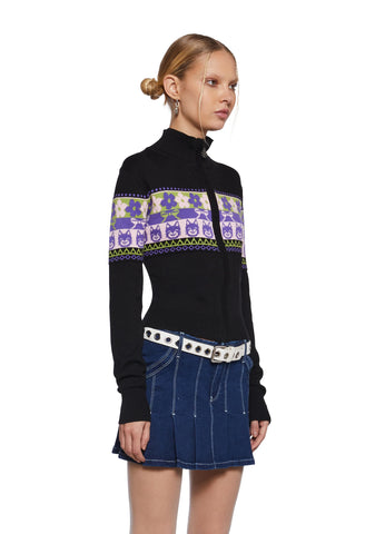Ultimate Throwback Zip-Up Sweater - Fairisle