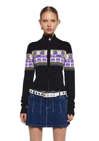Ultimate Throwback Zip-Up Sweater - Fairisle