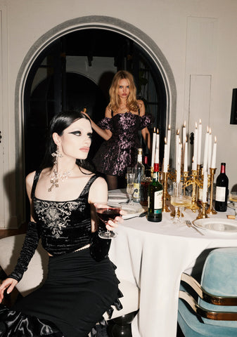 Cursed Dreams Corset Top And Gloves Set