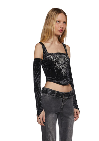 Cursed Dreams Corset Top And Gloves Set