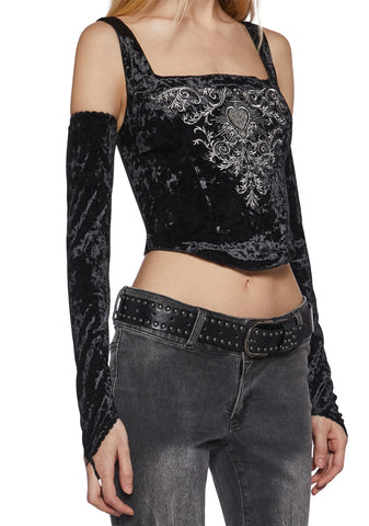 Cursed Dreams Corset Top And Gloves Set