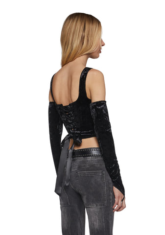 Cursed Dreams Corset Top And Gloves Set