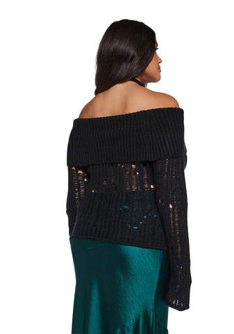 Something About You Distressed Sweater