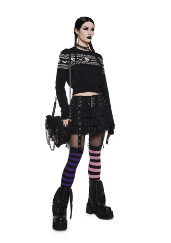 Macabre Wishes Crop Sweater