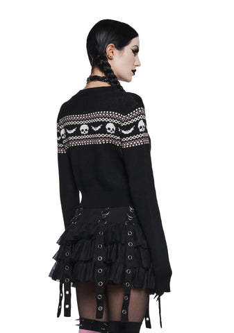 Macabre Wishes Crop Sweater