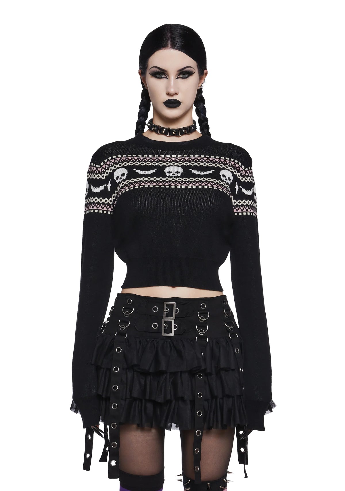 Macabre Wishes Crop Sweater