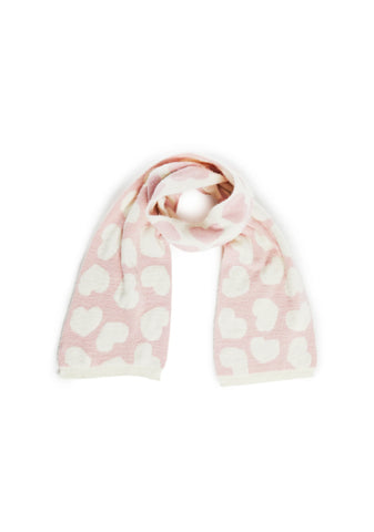 Intarsia Heart Scarf