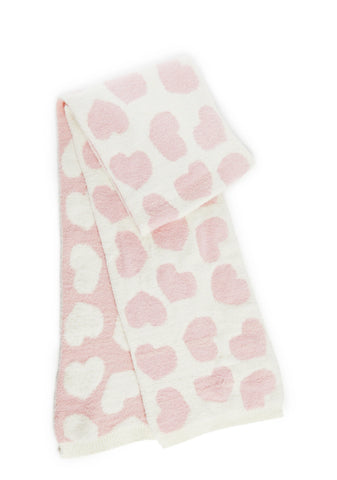 Intarsia Heart Scarf