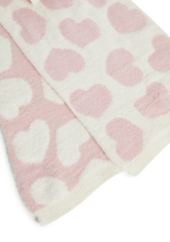 Intarsia Heart Scarf