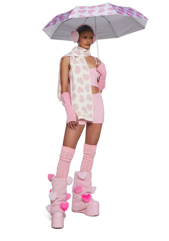 Heart Print Umbrella