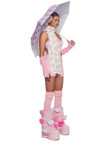 Heart Print Umbrella