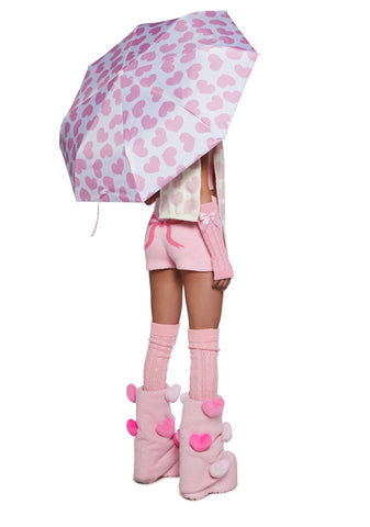 Heart Print Umbrella