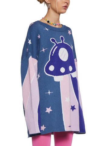 Beam Me Up Intarsia Sweater