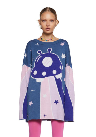 Beam Me Up Intarsia Sweater