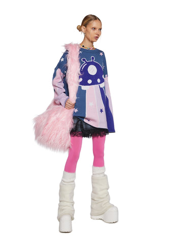 Beam Me Up Intarsia Sweater