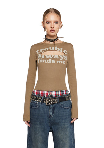 Here Comes Trouble Thermal Top