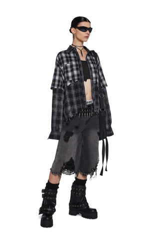 Warp Layered Flannel Shirt