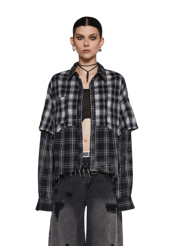 Warp Layered Flannel Shirt