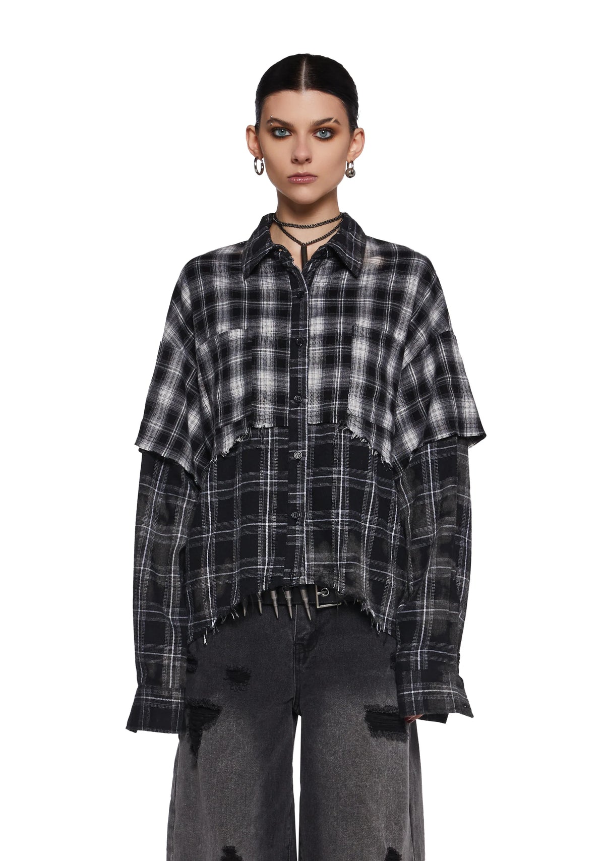 Warp Layered Flannel Shirt