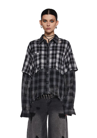 Warp Layered Flannel Shirt