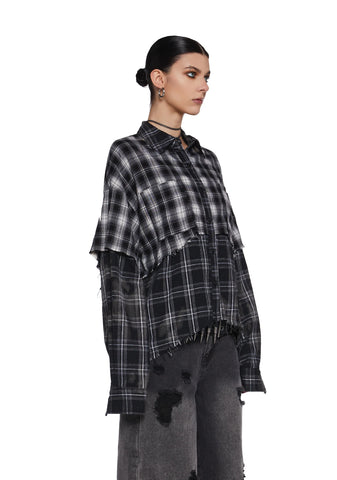 Warp Layered Flannel Shirt