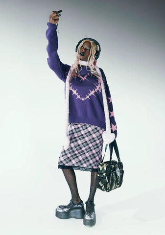 Mournful Cheer Mesh Midi Skirt