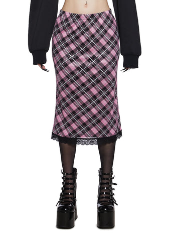 Mournful Cheer Mesh Midi Skirt