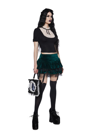 Cavalier Courtship Mini Skirt - Green