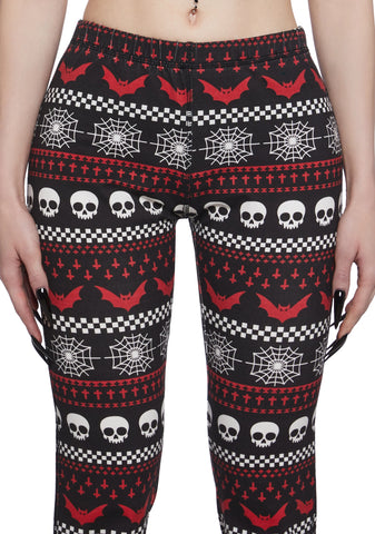 Spooky Wishes Print Leggings