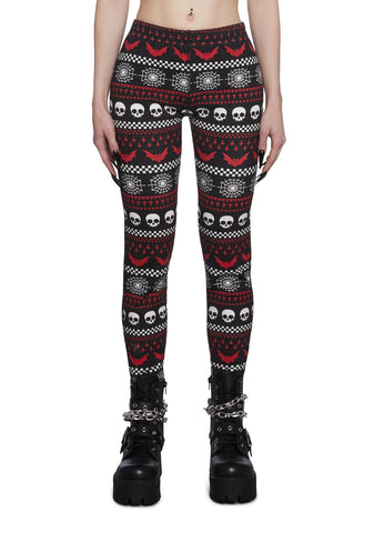 Spooky Wishes Print Leggings