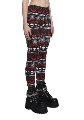 Spooky Wishes Print Leggings